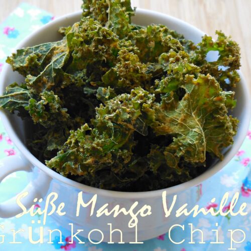 Süße Mango Vanille Grünkohl Chips 2 Süße Mango Vanille Grünkohl Chips 1