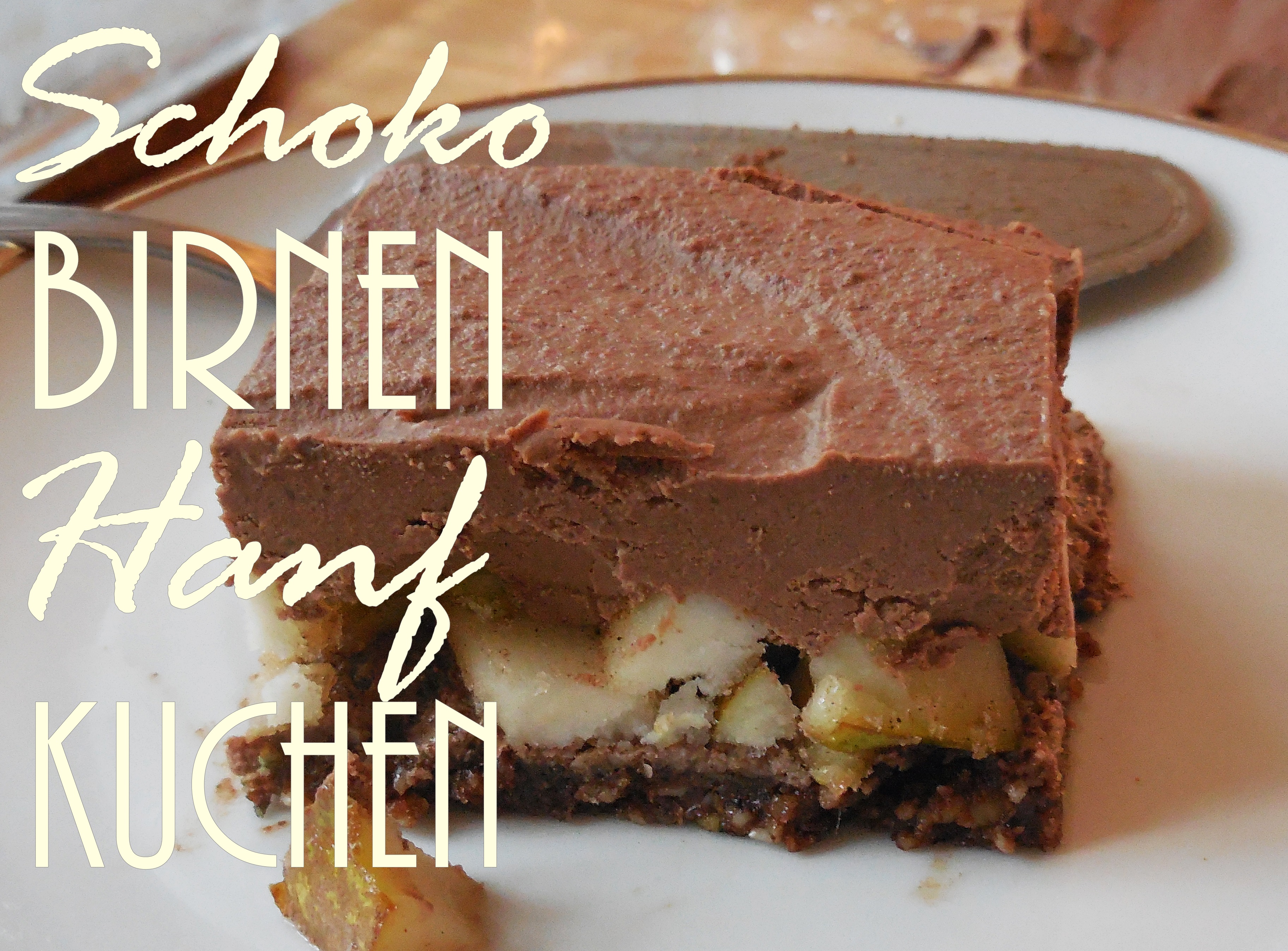 Birnen-Schoko-Kuchen mit Hanf 1