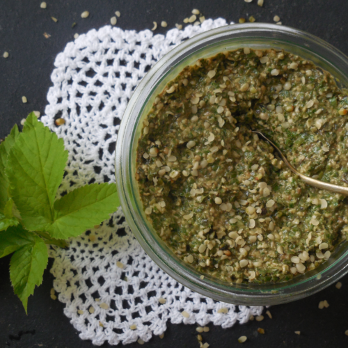 Wildkräuter Hanf Pesto - schmeckt garantiert jedem Neuling! 2 Wildkräuter Hanf Pesto - schmeckt garantiert jedem Neuling! 1