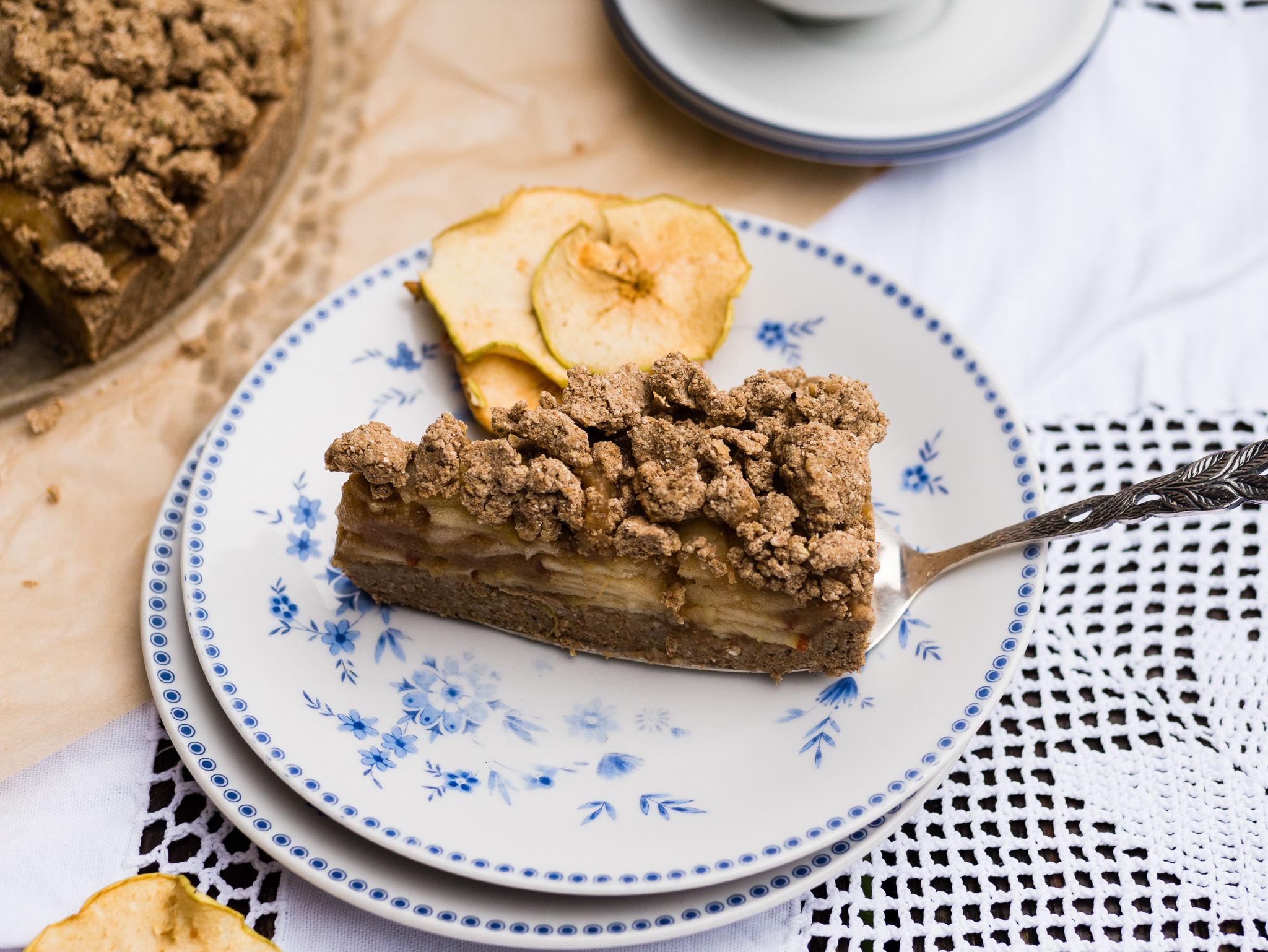 Oma Lores rohköstlicher Apfelkuchen 1