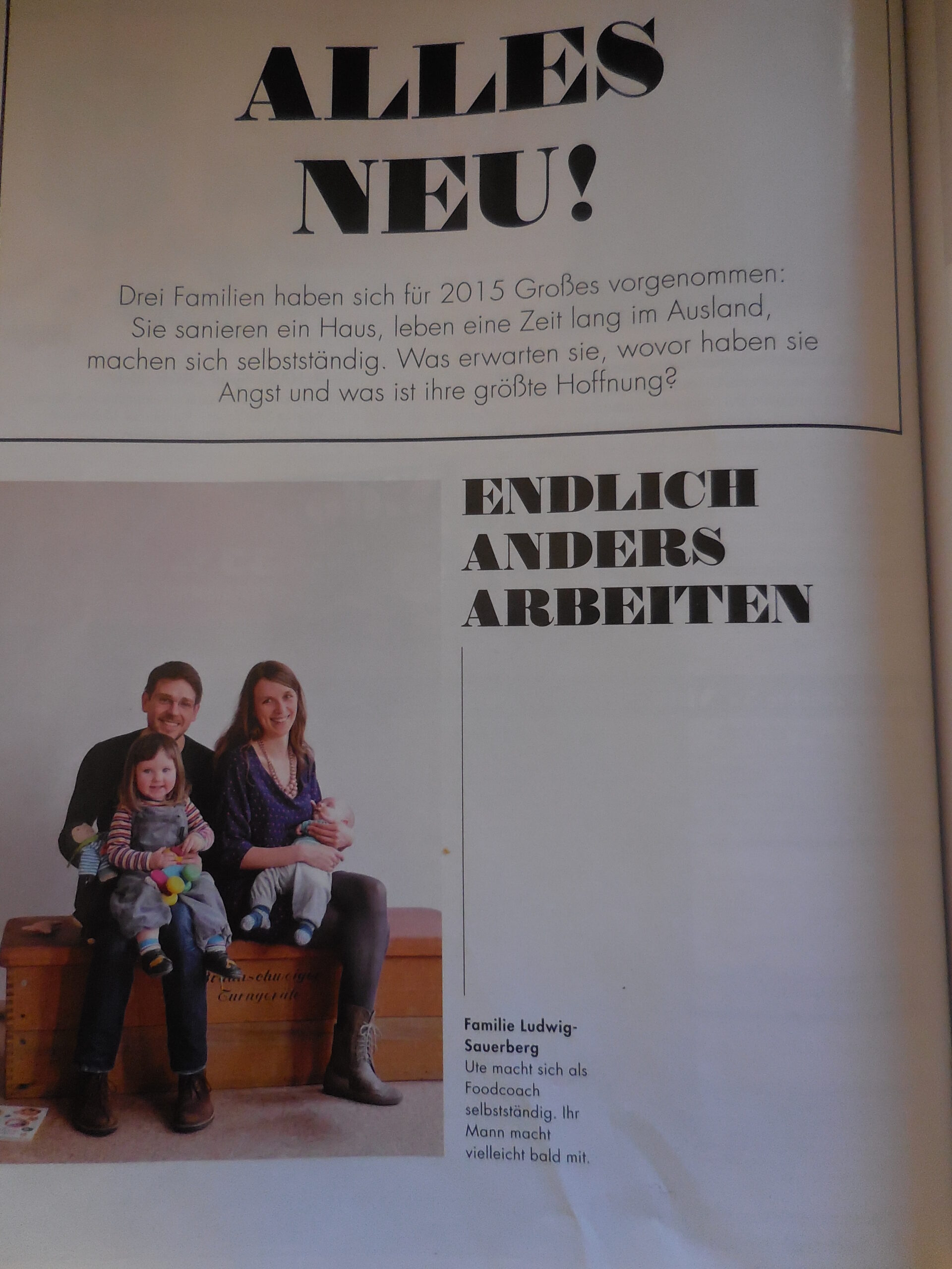 Große Pläne für 2015: Wir machen ernst! 9 Die Nido berichtet über unser Vorhaben