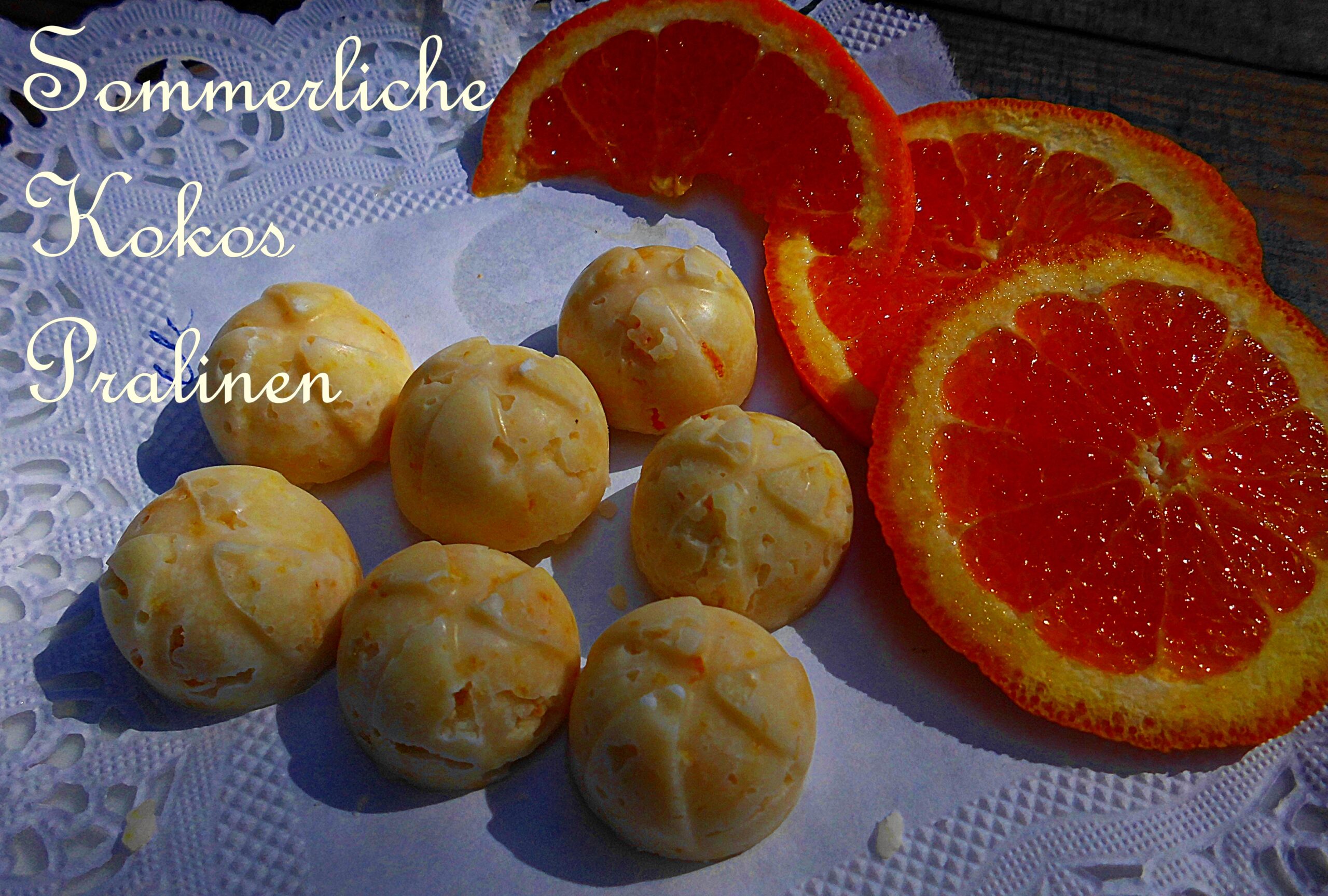 Sommerliche Kokos Pralinen 3 kokos pralinen