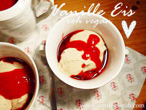 Vanille Eis roh vegan